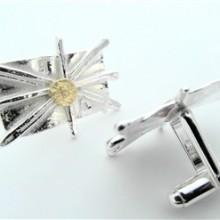 silver and gold cufflinks (1) - Copy